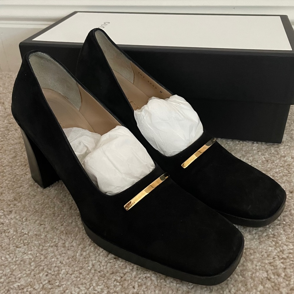 Gucci, Vintage Square Toed Heels